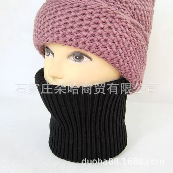Adult high collar scarf set for middle-aged and elderly people warm collar men's and women's fake collar autumn and winter outdoor thickened