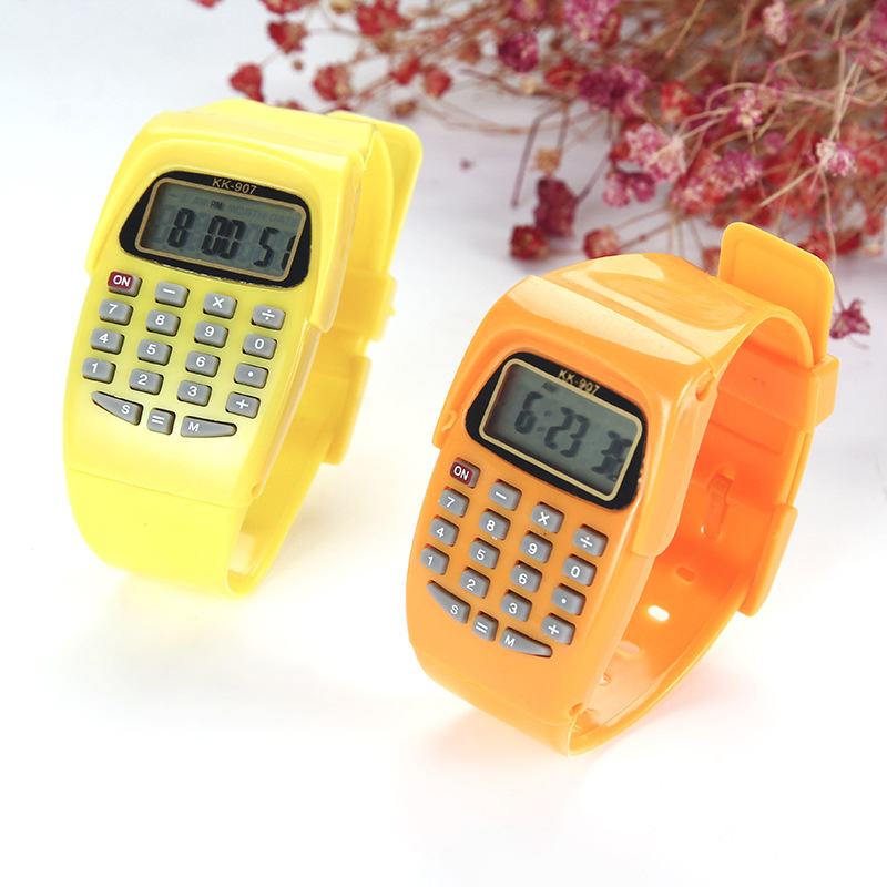 Reloj electrónico para niños calculadora creativa reloj para estudiantes reloj popular Yiwu puesto suministro regalo al por mayor