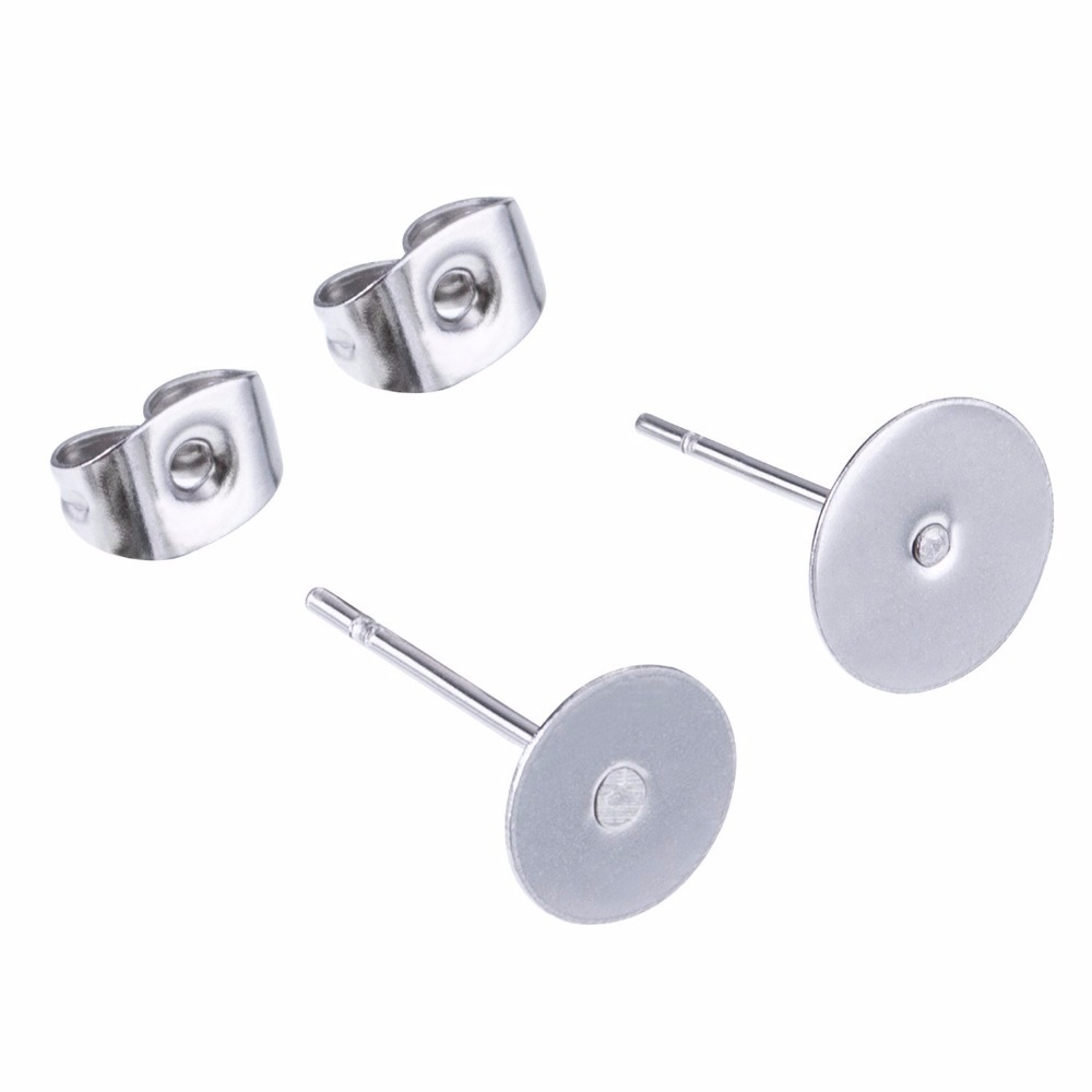 200 pieces/bag stainless steel flat ear needle butterfly ear blocked