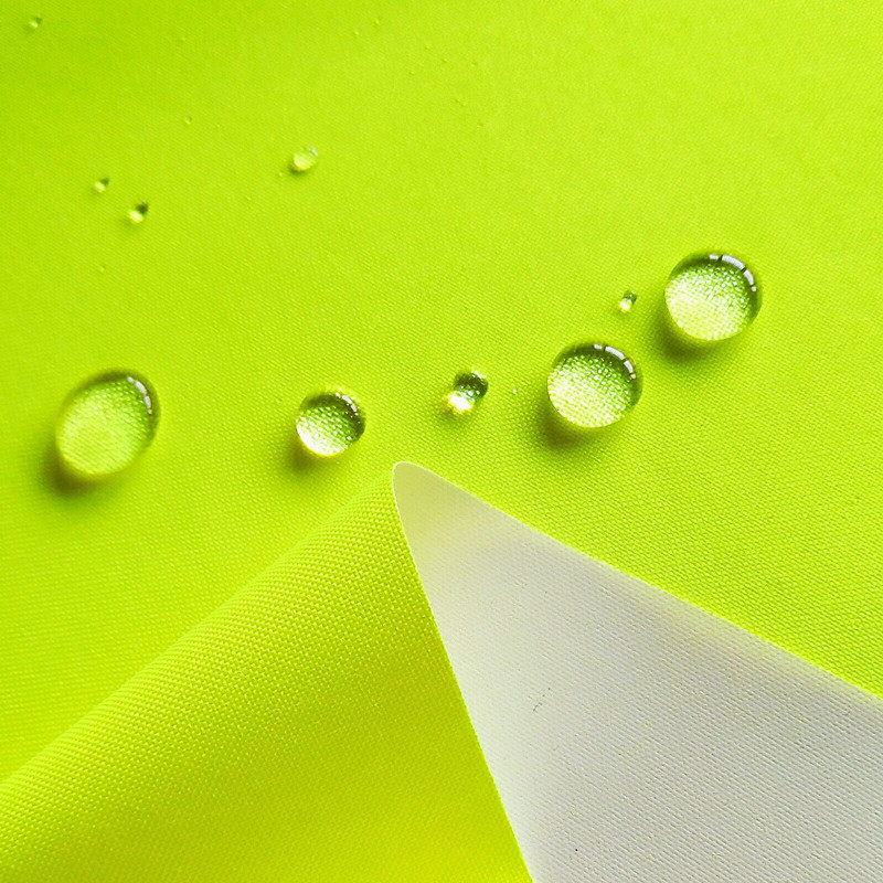 300D fluorescent yellow Oxford cloth PU white glue coating water pressure 5000-8000mm 300D fluorescent yellow Oxford cloth PU white glue coating water pressure 5000-8000mm