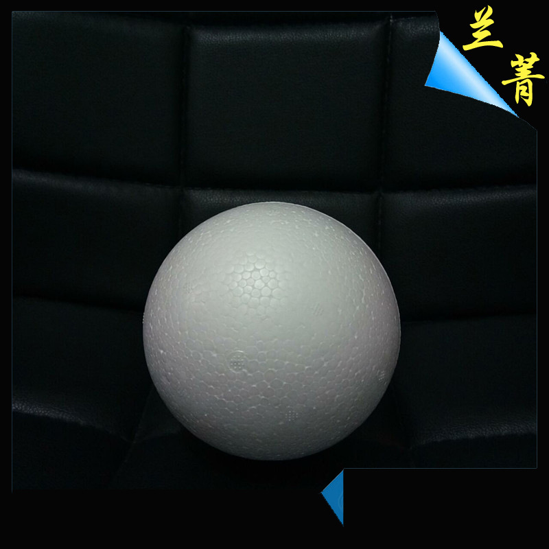 Lanqing fábrica sólido hueco hecho a mano DIY paulilong bola de espuma blanco EPS material de poliestireno bola