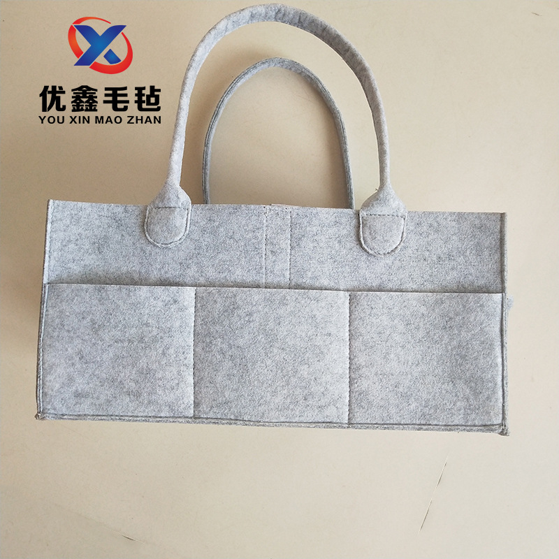 厂家直发毛毡尿布包外出毛毡收纳盒无纺布尿布收纳袋 手提化妆包