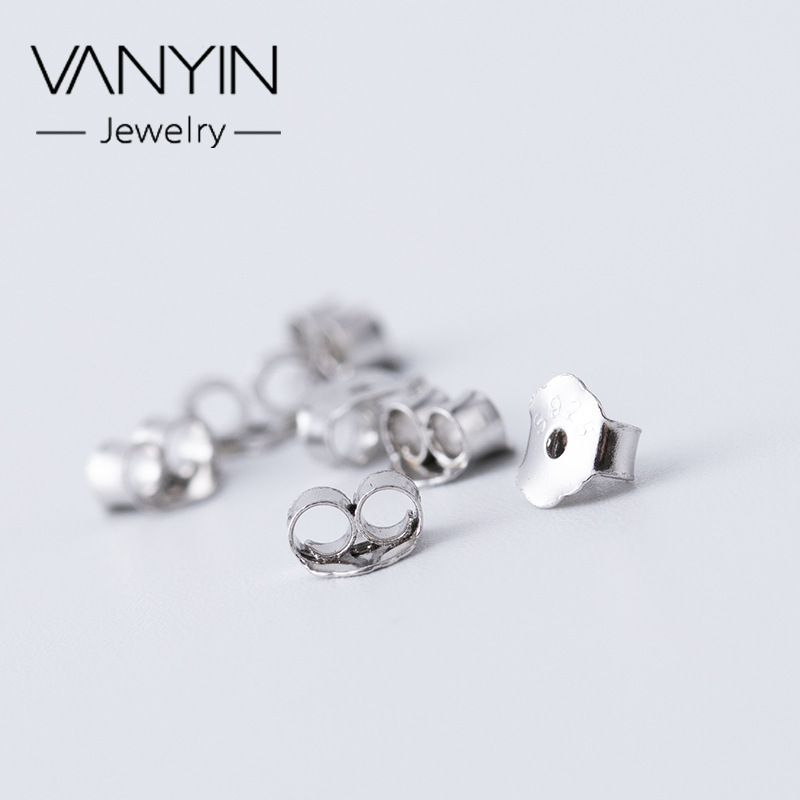 Wanying Jewelry S925 Sterling Silver Ear Plugs Silver Earrings Ear Studs DIY Jewelry Ear Support Accessories Electroplating Process Wanying Jewelry S925 Sterling Silver Ear Plugs Silver Earrings Ear Studs DIY Jewelry Ear Support Accessories Electroplating Process