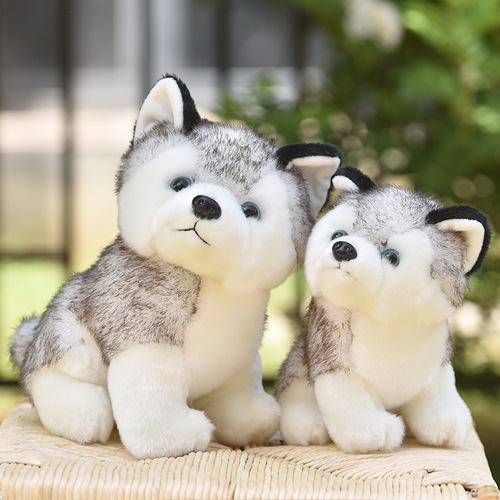 Small doll doll girl large super cute gift girl Husky doll Erha plush toy simulation dog