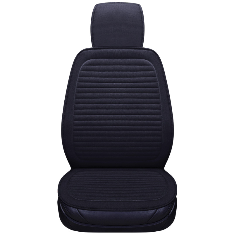 Universal Car seat cushion single linen universal truck cushion (Seat cushion, seat cover) - black