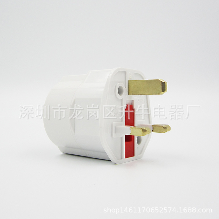 Enchufe de conversión estándar británico Estándar alemán a convertidor estándar británico Enchufe de conversión de enchufe europeo a estándar británico Estándar británico a estándar británico