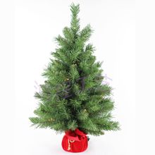 圣诞树60cmPVC+尖头麻包树 豪华圣诞小树 装饰小圣诞树迷你树厂家