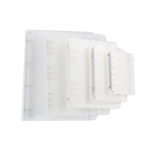 Frosted translucent PP strap binder shell A4B5A5A6A7 6-hole loose-leaf notebook notebook notepad