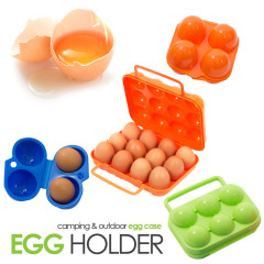Grid outdoor camping egg box plastic egg box self-driving fishing barbecue picnic portable egg storage box