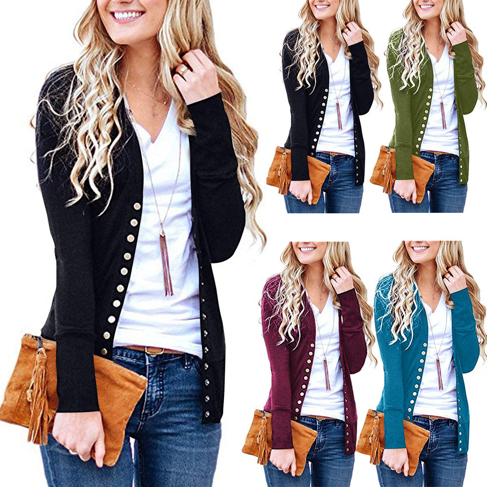 spring short solid color long-sleeve