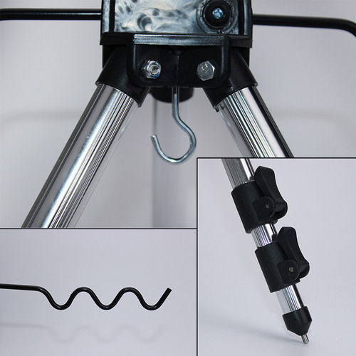 Weihe retractable sea rod holder short section tripod thickened aluminum alloy foldable fishing rod turret stand wholesale