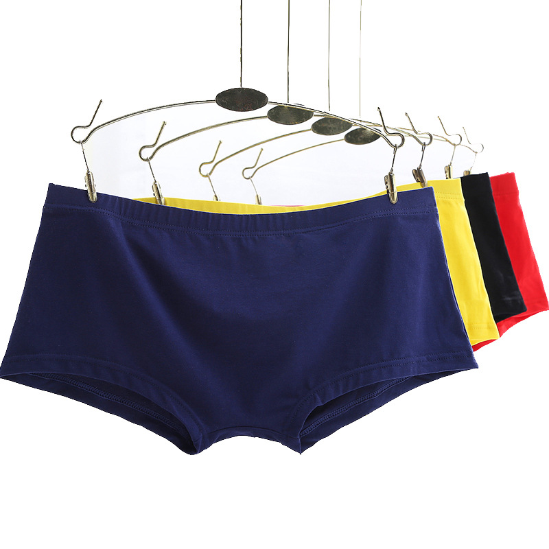 New boxer underwear men's cotton four-corner foreign trade underwear factory direct wholesale underwear men's cotton four-corner