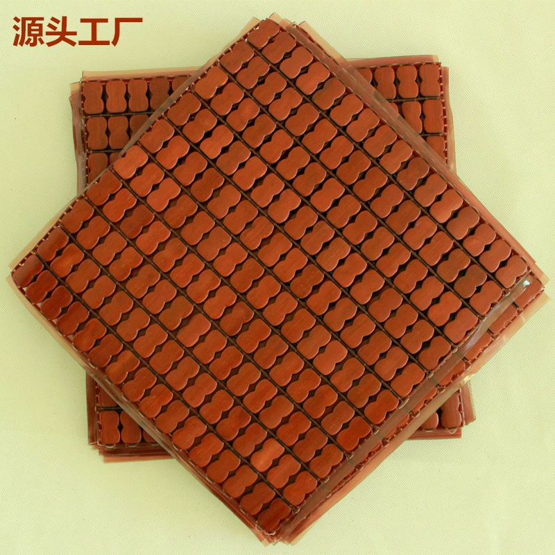 Подушка из бамбуковых ломтиков, кусочки маджонга, автомобильная подушка из бамбуковых ломтиков