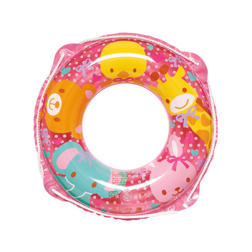 Igarashi swimming ring 50cm pink children's swimming ring over 3 years old New cartoon pattern water lifebuoy