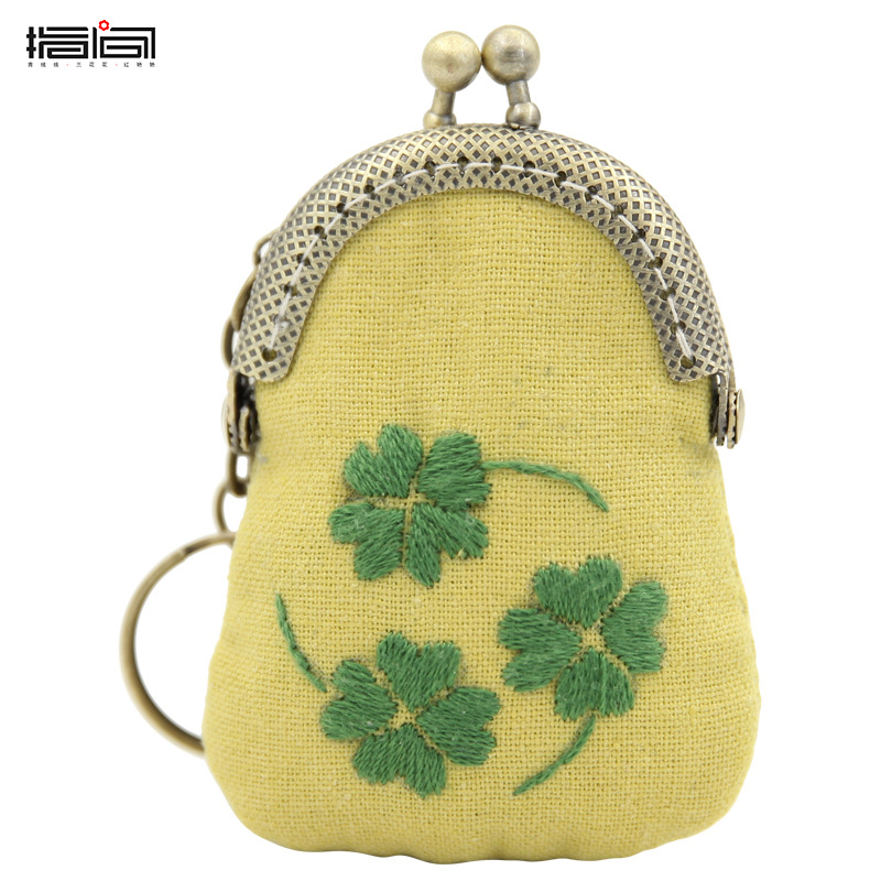 Jinhao collar hecho a mano DIY bordado boca Bolsa de Oro adornos creativo regalo femenino paño bordado kit suéter cadena