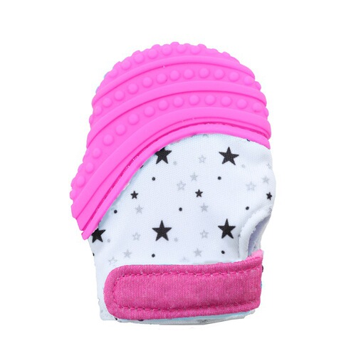 Amazon Teething Gloves Non-Toxic Baby Teething Toy Teething Gloves 0-2 Years Old Teething Device