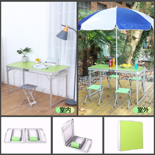 Wholesale New Outdoor Folding Table Aluminum Folding Table and Chairs, Portable Folding Camping Table
