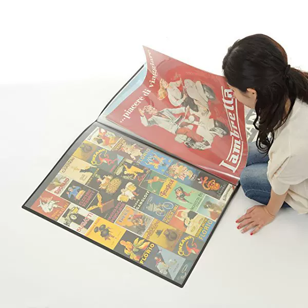 PP透明B2海报收纳文件夹 拼图奖状荣誉证书多层收藏夹 40张收纳册