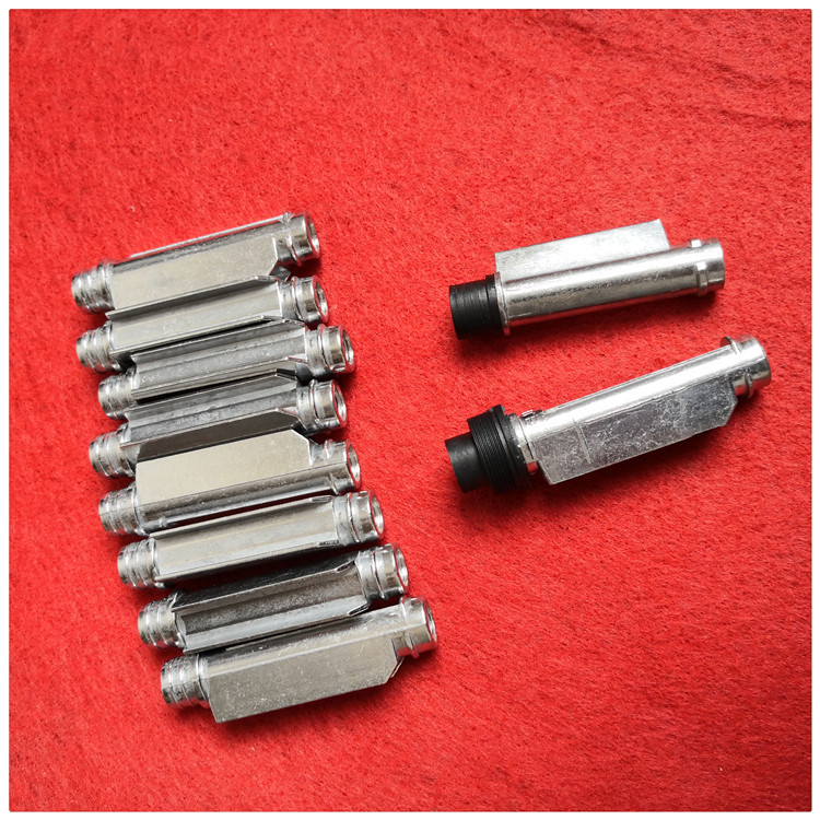 铝合金压铸热熔胶枪头双面加热40W80W100W120W热熔胶枪头铝压铸