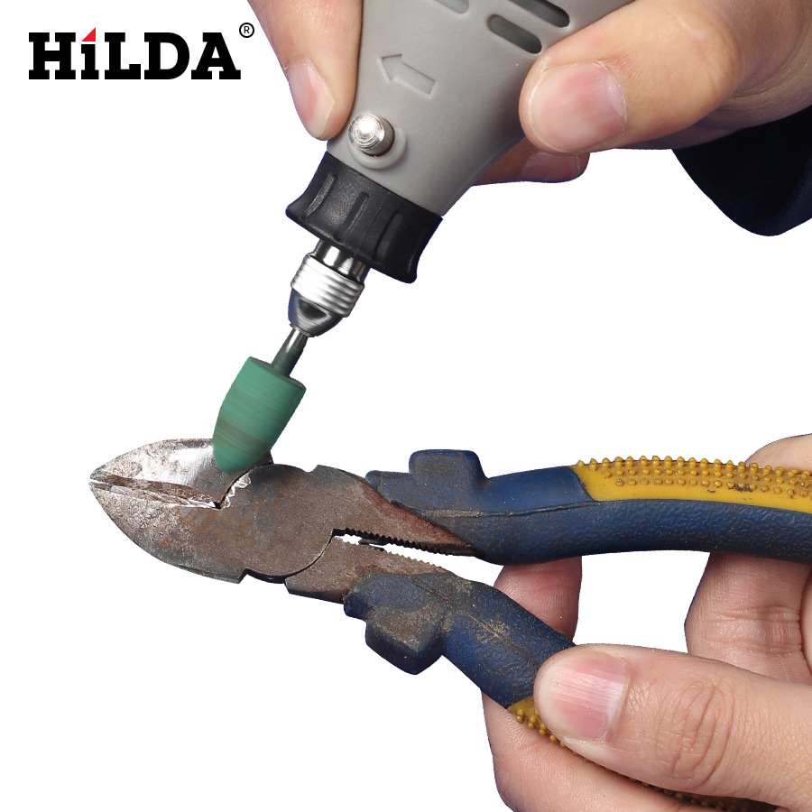 Suministro 4mm-12m accesorios de molienda eléctrica cilíndrica Cabeza de molienda de sésamo Cabeza de molienda de goma cónica