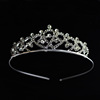 Metal children's headband heart-shaped, hair accessory for bride, simple and elegant design