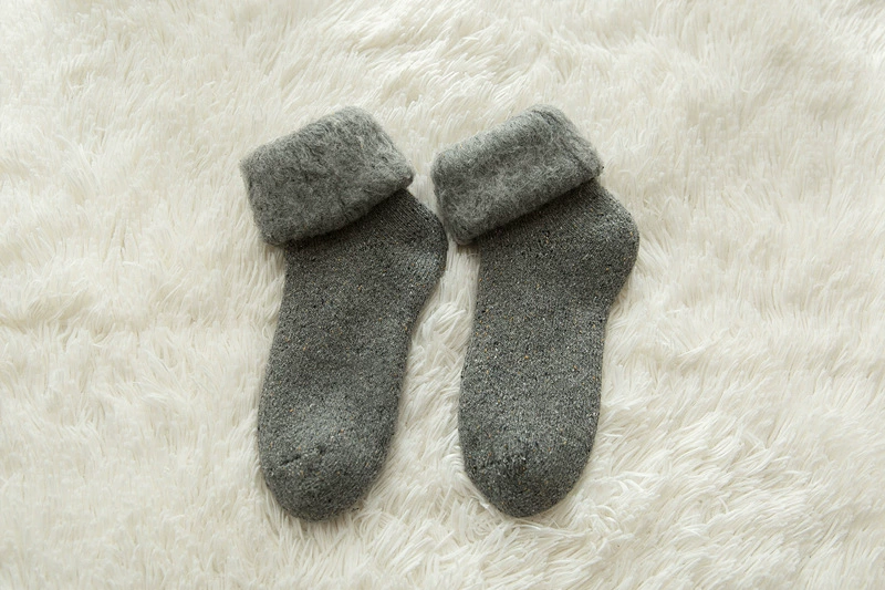 Флисовое полотенце, зимние теплые шерстяные носки для лыж, (Торговля через границу)
