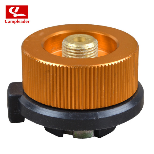 Outdoor stove round conversion head stove head converter adapter self-closing long gas tank golden conversion head