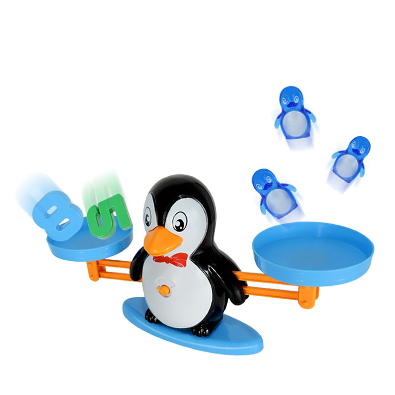 Educación temprana de los niños Qizhi pingüino equilibrio digital ciencia y educación juguete DIY juego de equilibrio digital Comercio exterior versión mejorada