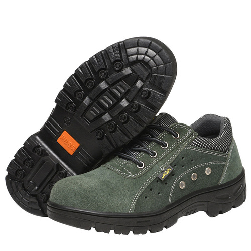 Cross-border wholesale of suede cowhide labor protection shoes, anti-smash and anti-puncture safety shoes, steel toe-toe work shoes wholesale