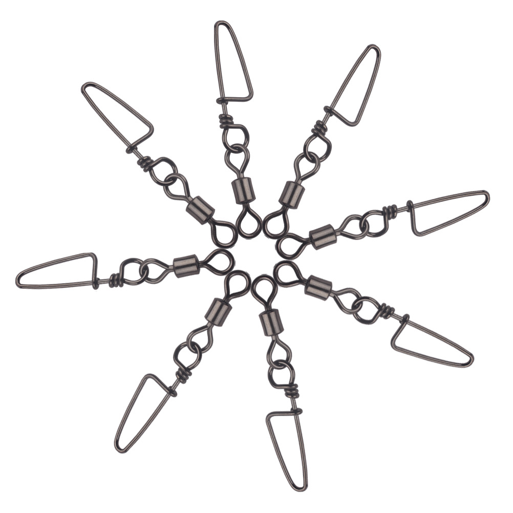 Anillo octagonal giratorio Americano + pin arco de cobre + conector de acero inoxidable accesorios de artes de pesca suministros de pesca