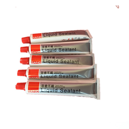 Three-in-One Liquid Flat Sealing Adhesive, White 80g Nitrile Type High-Temperature Resistant, 588 Red Glue Oil-Resistant, 586 Black Glue