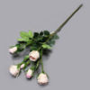 Spot single branches 6 small roses wedding home flower camellia living room decorative flower vacation flowers multi -head rose simulation flowers