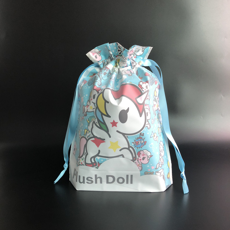 出口日本韩国品质卡通动漫娃娃包装袋 礼品束口塑料袋子印刷批发