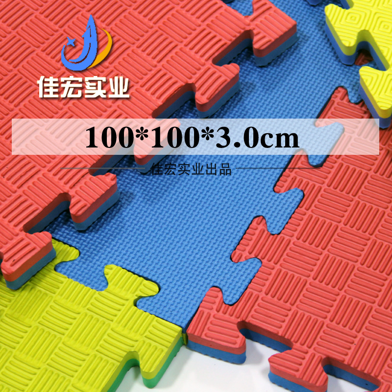eva foam sports mat wholesale boxing fitness stitching mat 100*100*3.0 Taekwondo Hall mat manufacturers