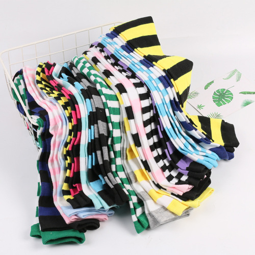 Christmas stocking striped thigh-high stockings for girls, Japanese long socks, over-the-knee socks, Halloween cosplay party socks