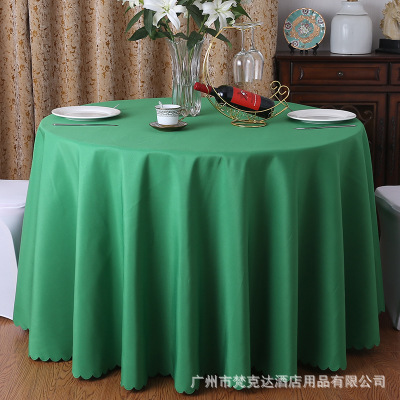Mantel redondo de tela para banquetes y hoteles, resistente y elegante