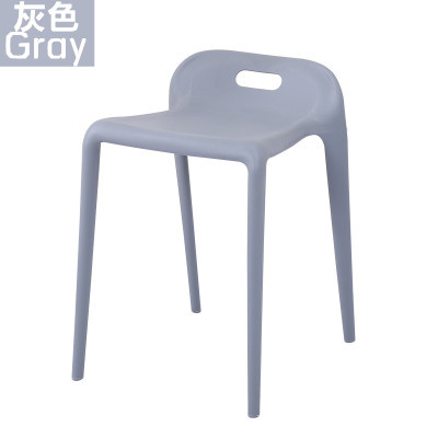 Hogar personalizado colorido plástico comedor silla zapatos casuales cambio café restaurante apilados protección del medio ambiente silla zapatos cambio taburete