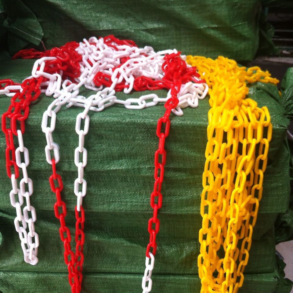 Color protection safety chain plastic road cone chain isolation chain traffic facilities ice cream plastic chain warning chain