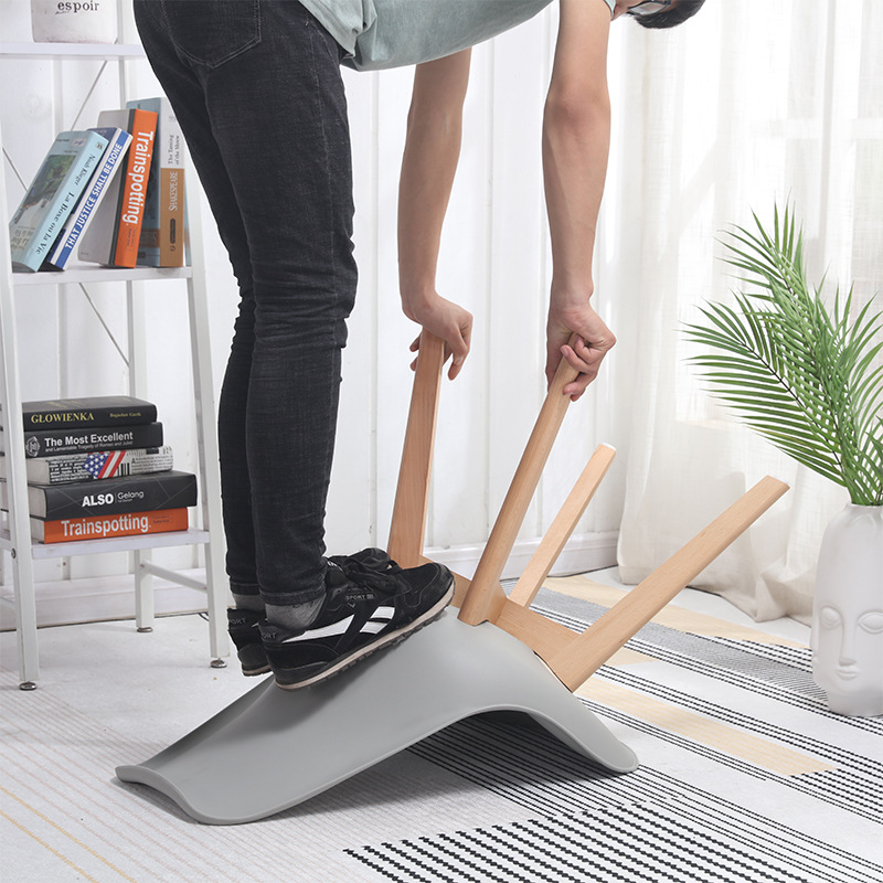 Silla minimalista moderna Eames, silla de comedor de estilo europeo, silla informal para uso doméstico con respaldo para escritorio de estudio, sala de estar, cafetería y silla de comedor para reuniones.