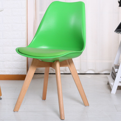 Silla minimalista moderna Eames, silla de comedor de estilo europeo, silla informal para uso doméstico con respaldo para escritorio de estudio, sala de estar, cafetería y silla de comedor para reuniones.
