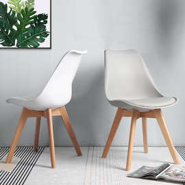 现代简约椅伊姆斯欧式餐椅 休闲家用靠背书桌客厅咖啡厅洽谈餐椅
