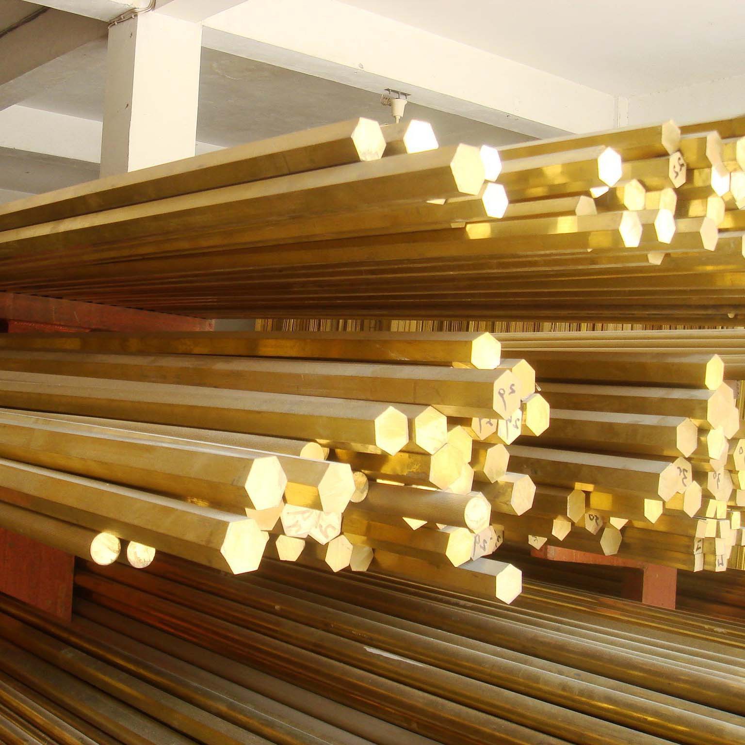 现货H59国标六角黄铜棒六方实心铜条可零切S4~55规格齐全可零切