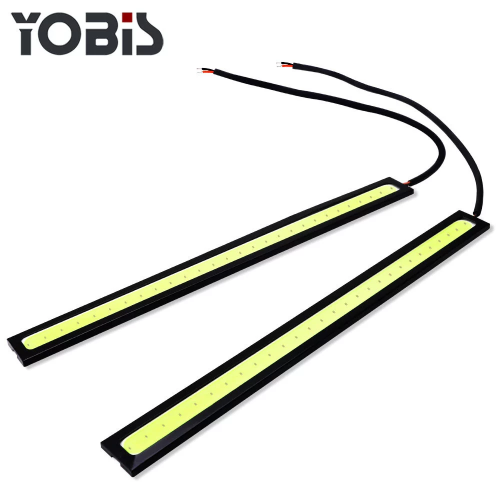 Youbisi COB дневные ходовые огни 17 см супер яркие Автомобильные дневные ходовые огни светодиодные дневные ходовые огни ультратонкие водонепроницаемые DC12v