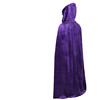 Velvet children's trench coat with hood, halloween