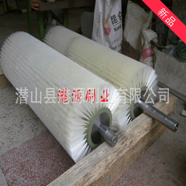 尼龙毛刷辊 工业刷辊 毛刷滚筒 玻璃清洗机刷辊 果蔬清洗毛刷