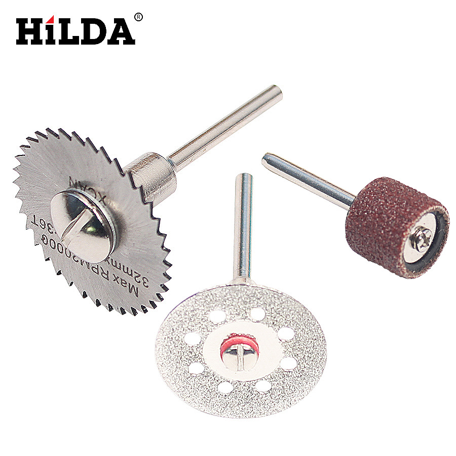 Hilda eléctrica molienda accesorios disco de corte disco esmeril rebanada lija anillo 52 unidades traje al por mayor