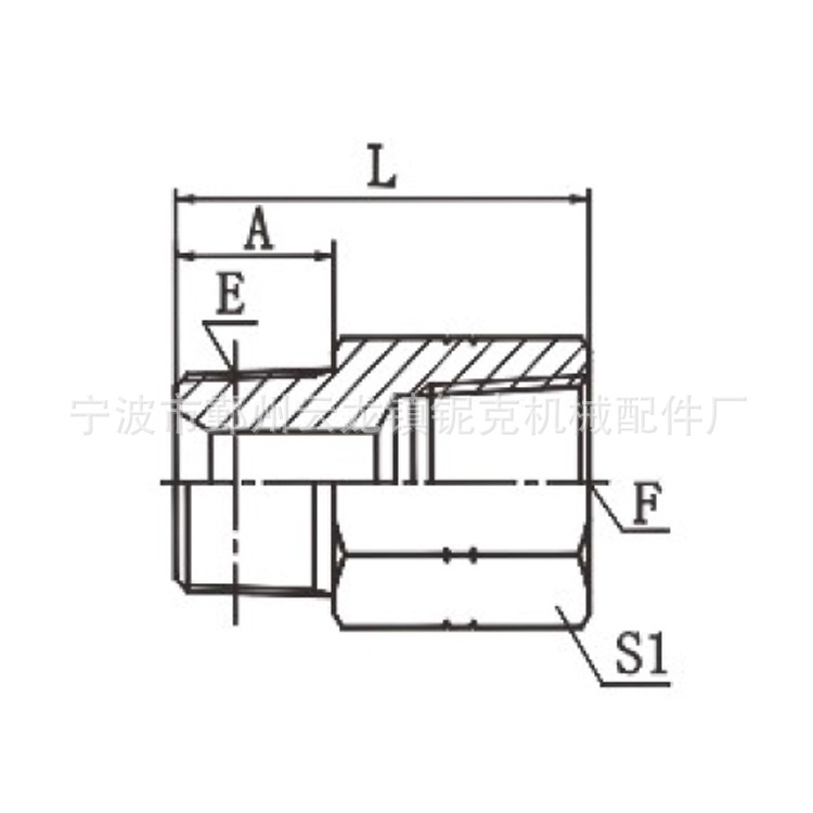 厂家定 制布锥管外螺纹/布锥管内螺纹5N 直通接头