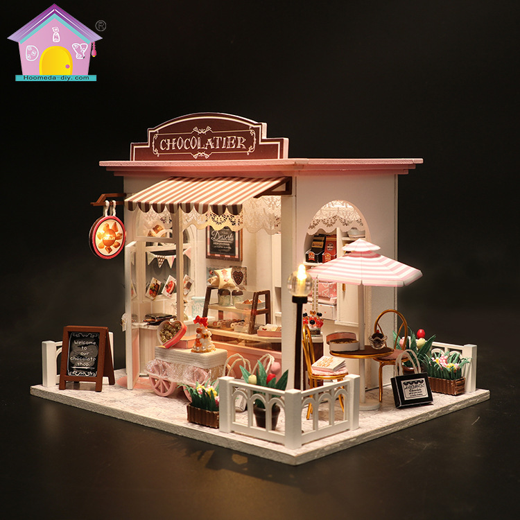 Hongda DIY Cabin Coco's Wonderful Ideas Large Handmade Assembled Villa Model Creative Female Birthday Gift
