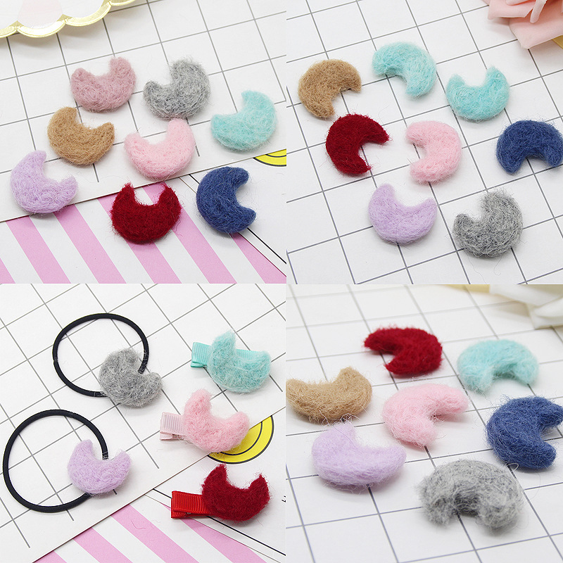 Wool Felt Finished Handmade Garland Christmas Tree Decoration Material Cartoon Pendant Star Moon DIY Hair Accessories