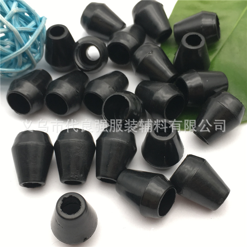 厂家现货批发塑料无盖吊钟 帽带裤腰卫衣尼龙尾绳尾扣吊坠